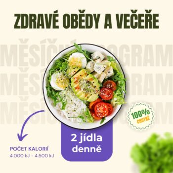 Zdravé obědy a večeře (měsíc - 20 dní)