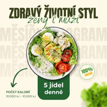 Zdravý životní styl ženy i muži 10.000 - 10.500 kJ (měsíc - 20 dní)